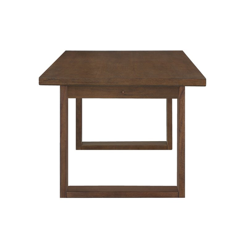 Rectangular Double Pedestal Dining Table - 70 in Walnut
