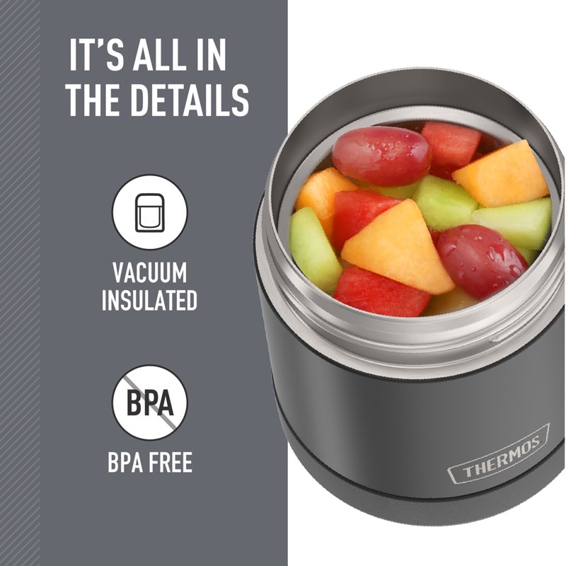 10 oz Vacuum Insulated Food Jar - Matte Black