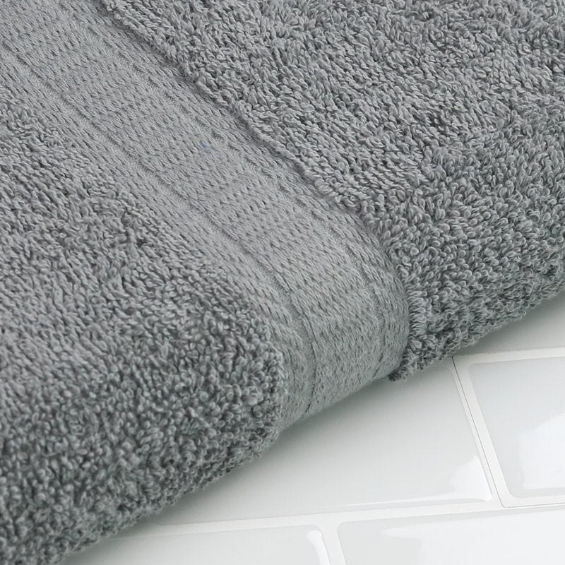 Mainstays Basic Cotton Bath Sheet - 30x60 Inches, School Grey