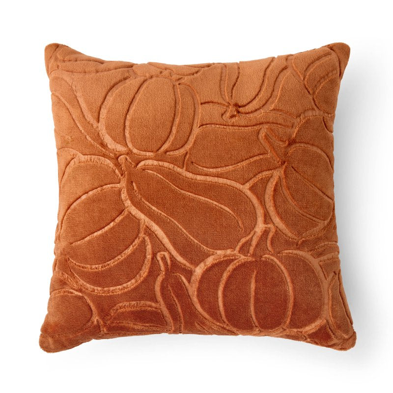 Harvest Pumpkin Decorative Throw Pillow - 18x18 Inch Reversible Polyester Cushion - Fall Home Decor Variation: Pumpkins