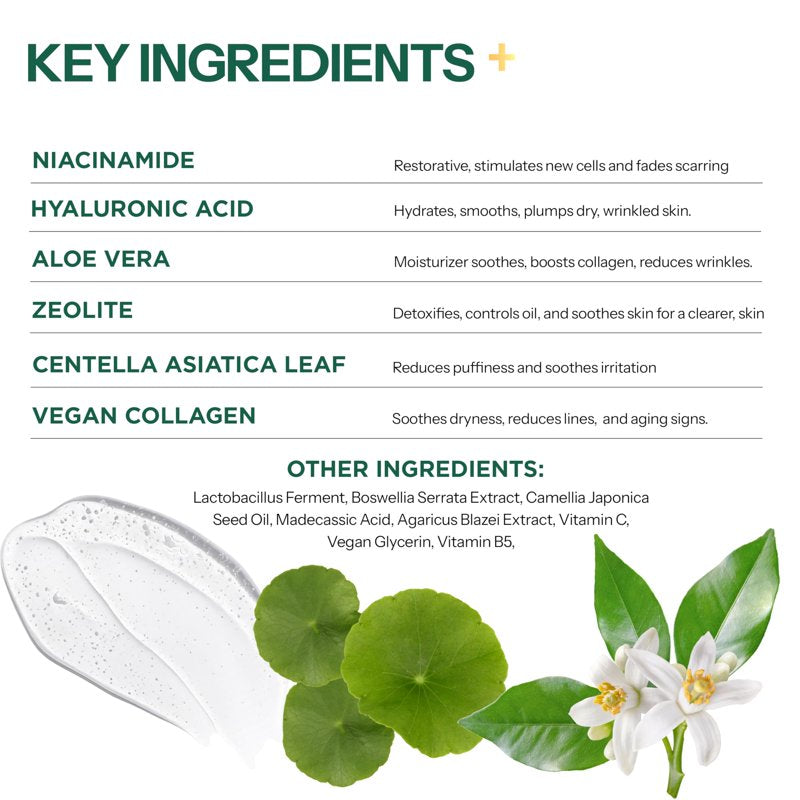 Hyaluronic Acid & Collagen Face Serum – Hydrating Anti-Aging Skin Care