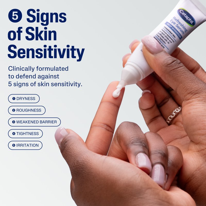 Hydrating Eye Serum for Sensitive Skin with Hyaluronic Acid, 0.5 fl oz