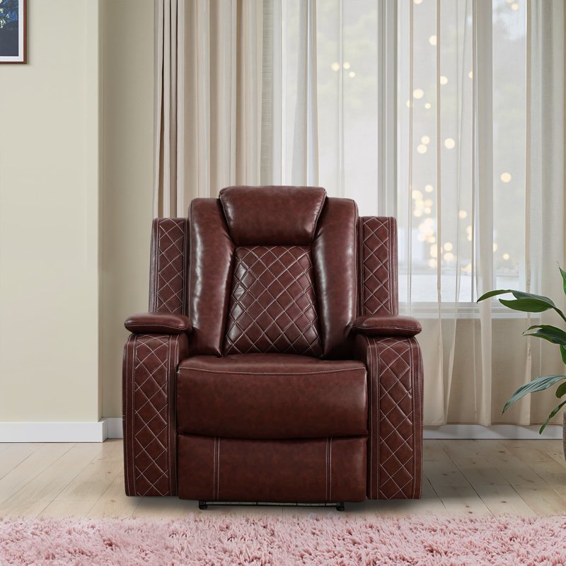 Electric Recliner Chair with USB Charging & Adjustable Backrest