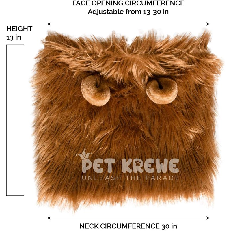Dog Lion Mane Costume for Large Dogs Halloween Pet Cosplay Lion Wig