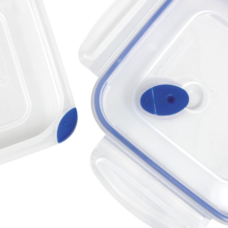Airtight 4.0 Cup Square Food Storage Container - 6 Count, Blue
