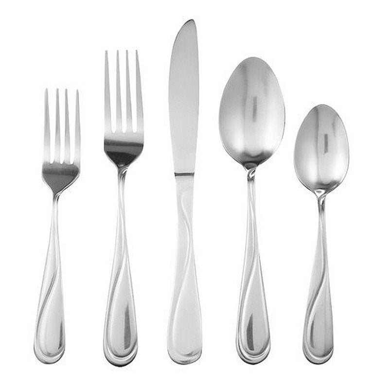 24-Piece Stainless Steel Flatware Set with 4 Steak Knives