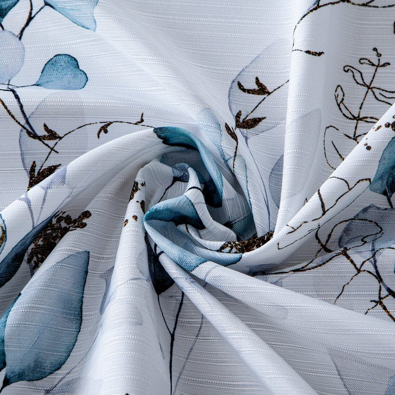 Multicolor Floral Fabric Shower Curtain - 3D Textured, Water-Repellent, 70x72 Inches - Sweet Garden Design - Variation of THIS listing