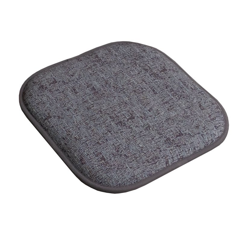 Memory Foam Chair Pad Cushions - 16x16, No Slip Back, 4-Pack, Multi-Blue