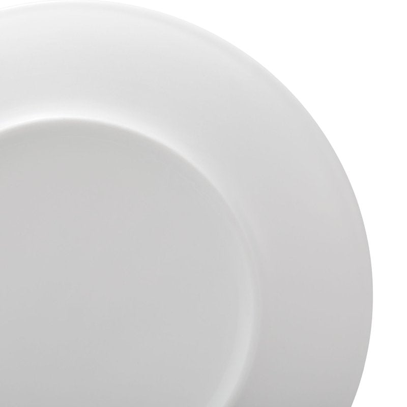 Glazed White Round Stoneware Salad Plate - 7.5 Inch