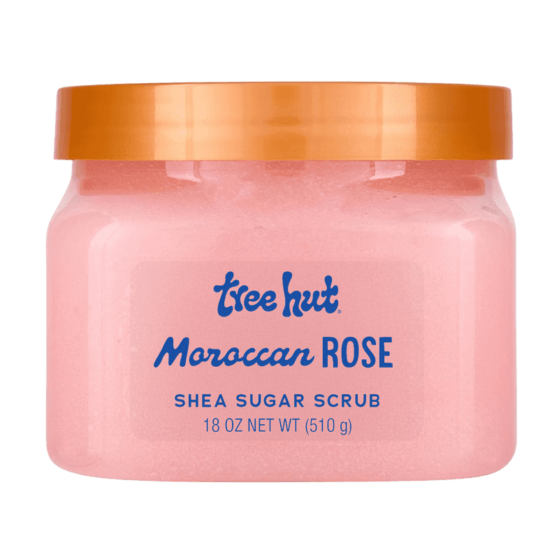 Shea Sugar Body Scrub Bundle - Sunlit Glow & Moroccan Rose, 18 oz Set