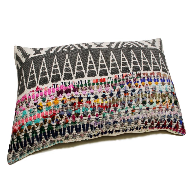 Harlow Hill Nomad 14x36 Chevron Decorative Throw Pillow - Gray Multicolor
