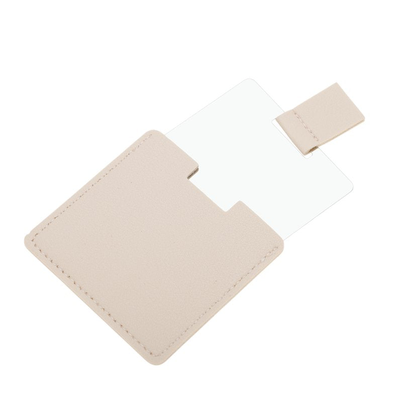 Square Handheld Makeup Mirror - Portable Travel Grooming Mirror