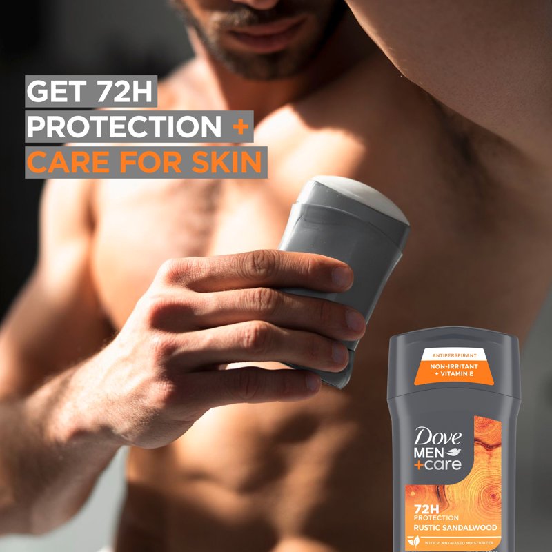 Rustic Sandalwood Antiperspirant Deodorant for Men - 72-Hour Odor Protection