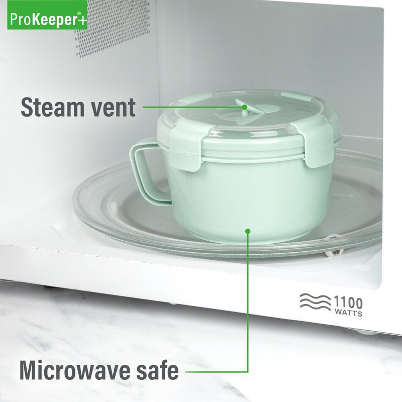 Noodle Container - 4.5 Cup, Leak-Proof, BPA-Free for School Lunches