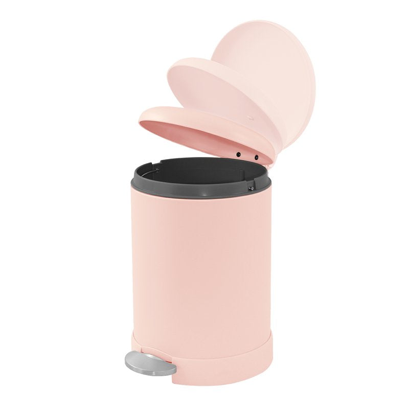 1.2 Gallon Stainless Steel Bathroom Trash Can - Pink