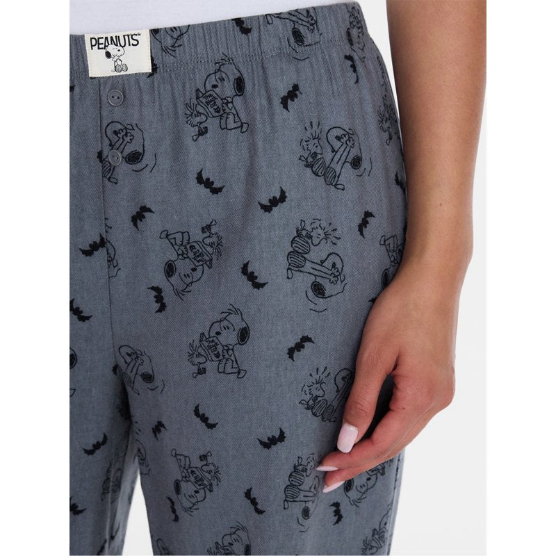 Peanuts Horror Book Club Women's Sleep Pants - Sedona Sage XS