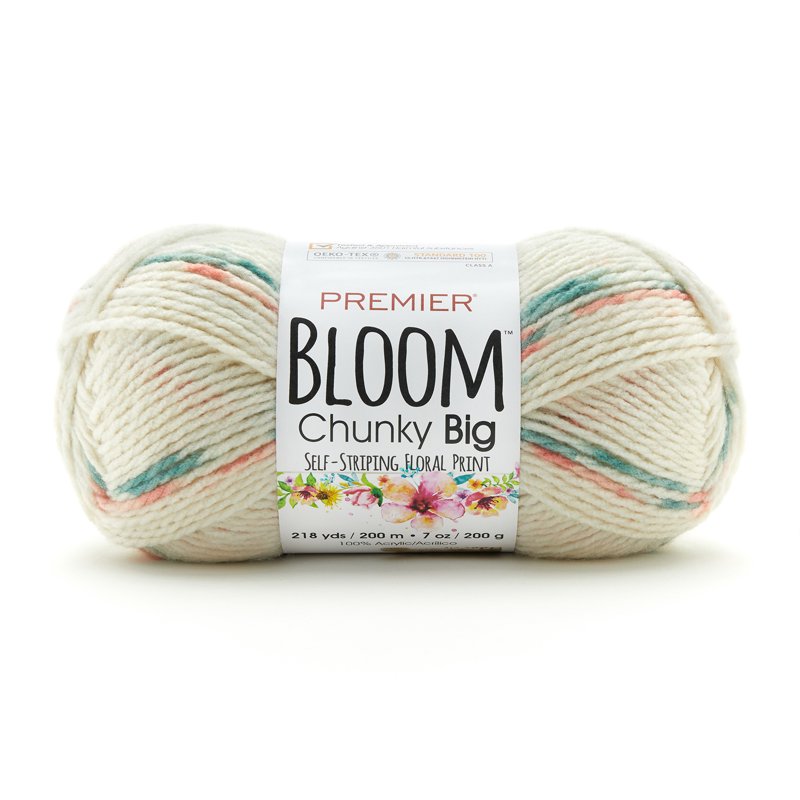 (2 Pack) Premier Yarns Bloom Chunky Big Yarn - Gerbera - Bulky Acrylic, 7oz 218yds