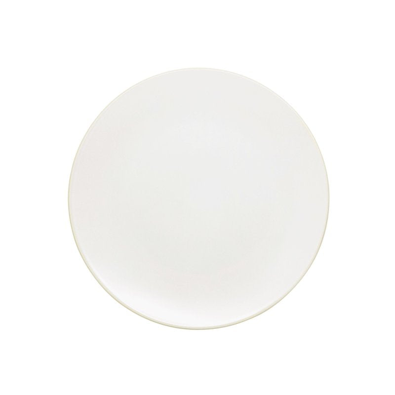 16-Piece Two Tone Coupe Dinnerware Set - Tan/White & Beige