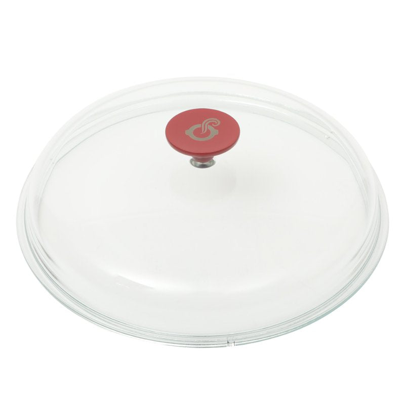 7-Quart Round Enameled Cast Iron Dutch Oven with Lid - Red