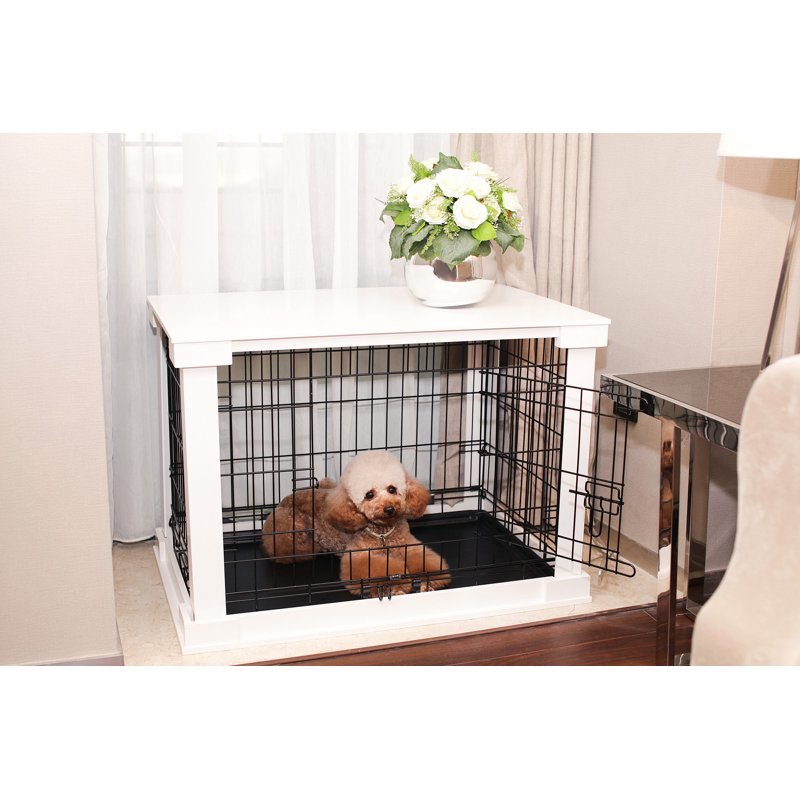 27" Multi-Purpose Pet Cage & Dog Crate with Removable Tray