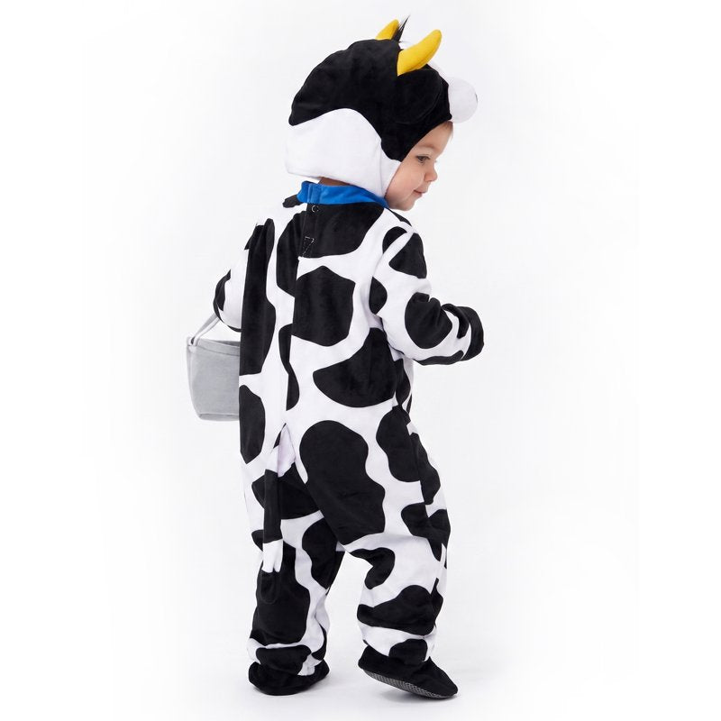 Toddler Cow Costume with Milking Bucket - 18-24 Months Farm Role Play Outfit
