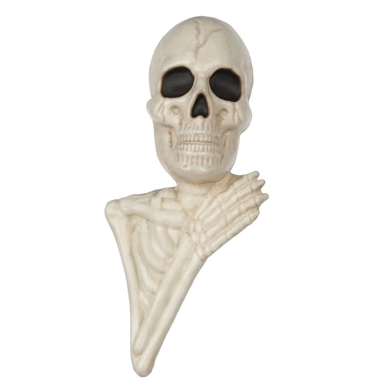 Halloween Skeleton Tree Peeker - 14-Inch Spooky Yard Garden Decor