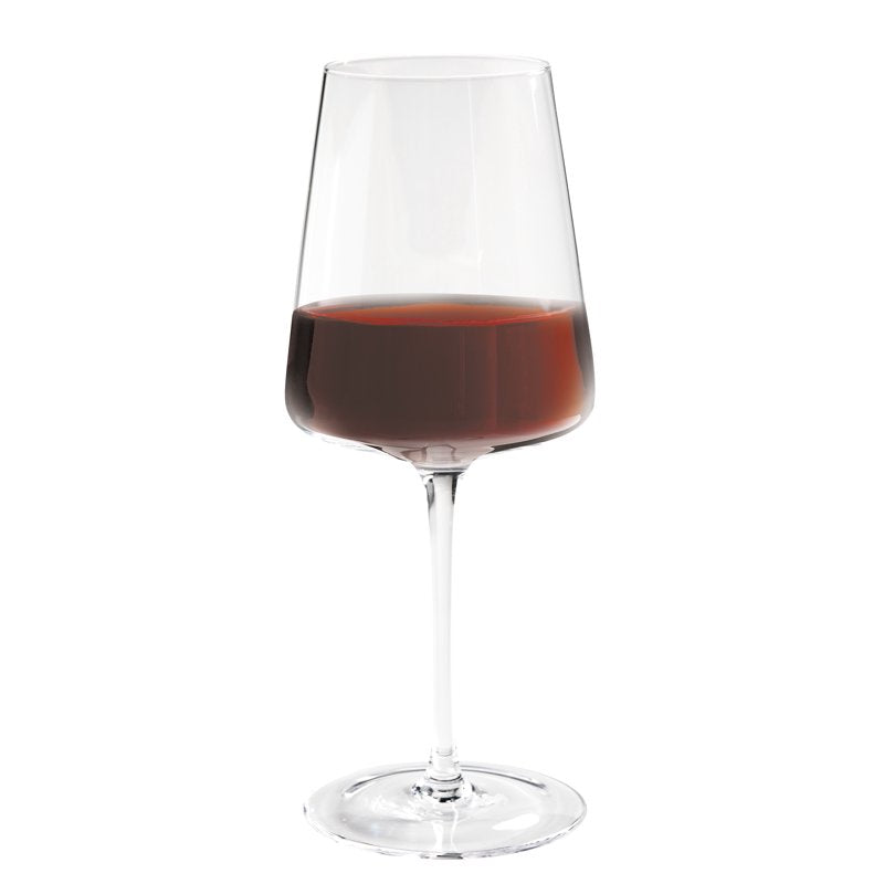 Clear Flared Red Wine Glass with Stem - 17oz, Single