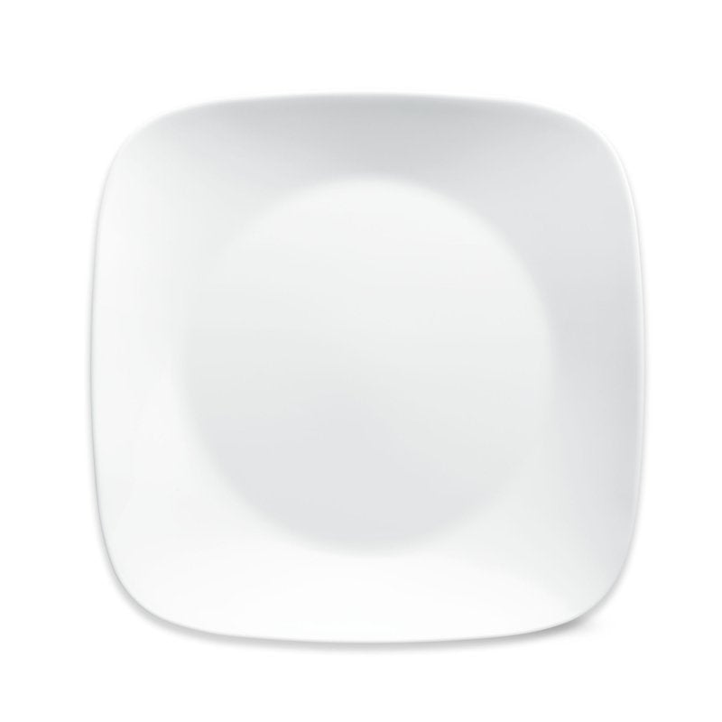 Corelle 10.5" Square Dinner Plate - Pure White, 2 Pack