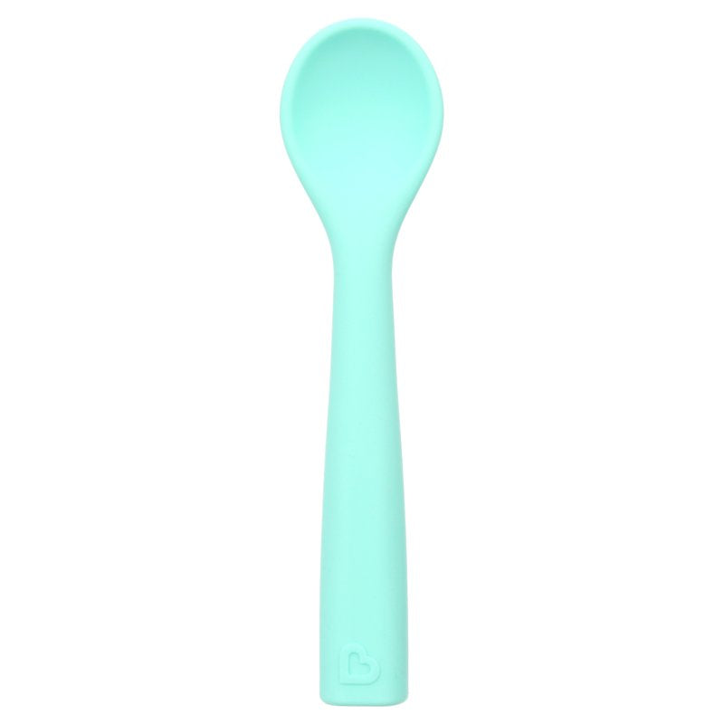 Infant Self Feeding Set - Mint Silicone Suction Plate & Bowl