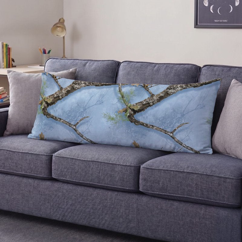 Realtree Niagra Mist 20 x 48 Body Pillow - Camouflage Rustic Decor