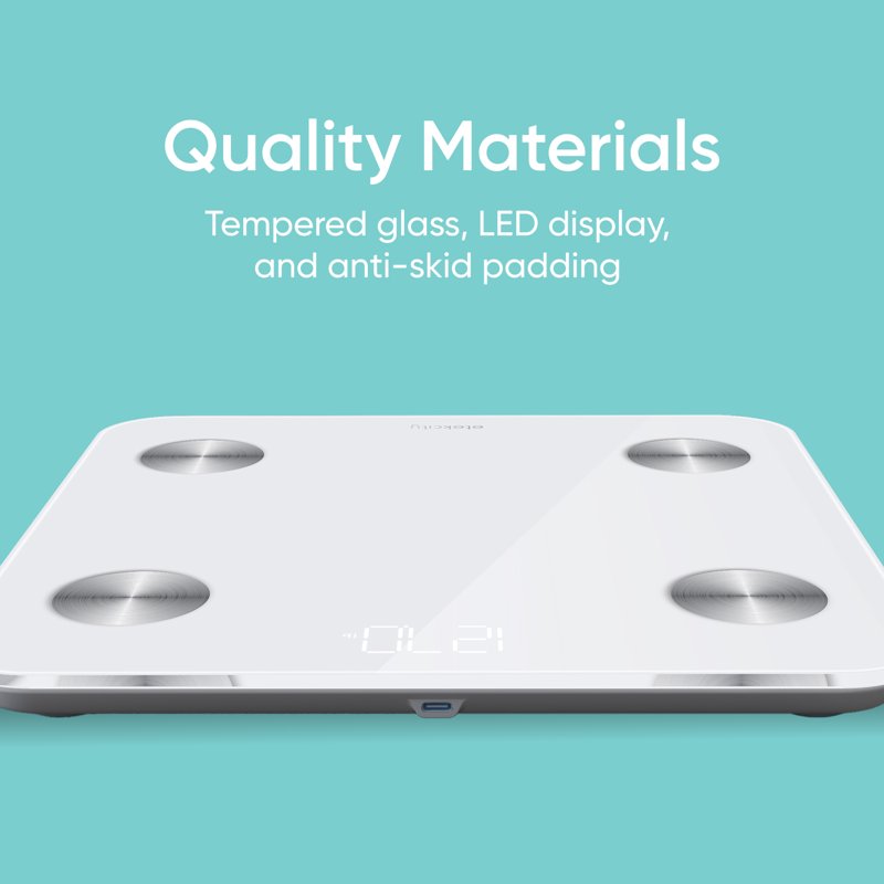 Smart Body Composition Scale with App Tracking and Multiple Biometrics