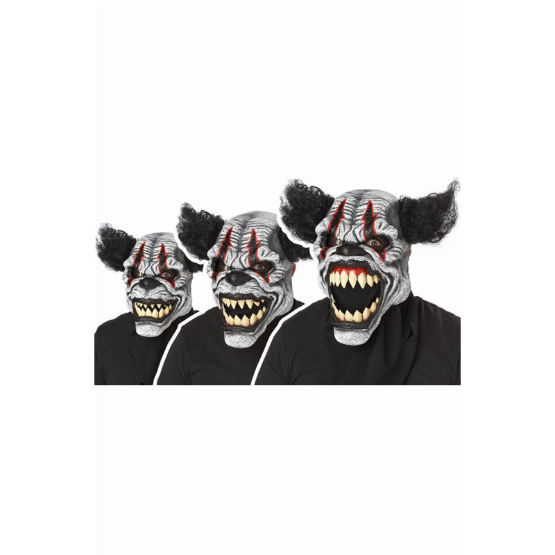 Men's Clown Costume with Mask and Jumpsuit - Humorous Last Laugh