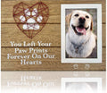OakiWay Pet Memorial Picture Frame - 4x6 Paw Print Design for Dog & Cat Remembrance Gifts