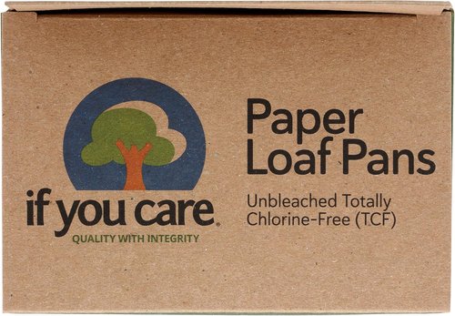IF YOU CARE Loaf Baking Pans - FSC Certified Paper, Eco-Friendly, 4-Count Set