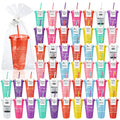 Tioncy 50 Set Employee Appreciation Gifts Bulk Team Thank You Cups 24oz Plastic Tumblers with Lids & Straws for Teacher Nurses Week 2026 Nursing Assistance Volunteer Coworker(Thank You,Multicolor)
