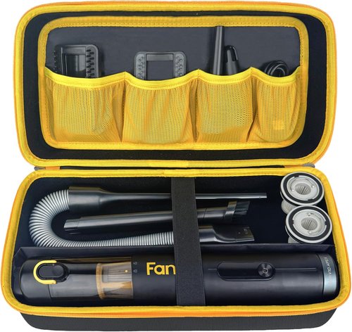 Fanttik Case for Slim V8/V10 Apex & Mate | Portable Hard Storage with Removable Divider & Mesh Pocket