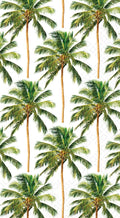 IHR Ideal Home Range Dinner Napkins Disposable 3-Ply Paper Hand Towels, 8.5" x 4.5", Palm Trees Pattern, 16-Count