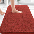 OLANLY Bathroom Rugs - Extra Soft Chenille Bath Mats | Quick Dry, Machine Washable, 36x24, Rustic Terracotta