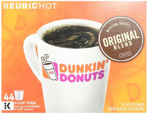 Dunkin' Donuts Original Blend Coffee K-Cup Pods - Medium Roast, 44 Count Box