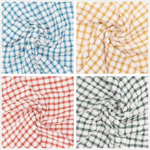 HFGBLG Cotton Cleaning Rags Terry Dish Cloths for Washing Dishes, Set of 8 Dish Rags for Cleaning, Light and Soft Dish Towels for Kitchen Drying Dishes, 11.8 Inch x 11.8 Inch (Mix Color)
