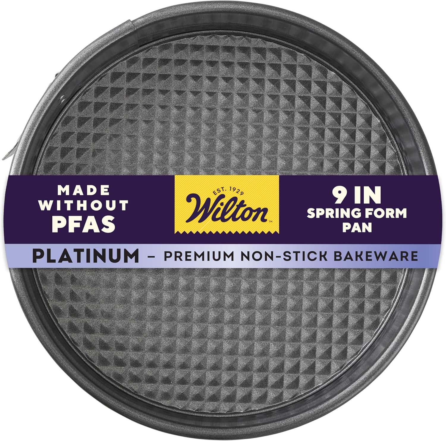 Wilton Platinum Non-Stick Springform Pan | Perfect for Cheesecakes & Deep Dish Pizzas - 9 x 2.7 Inch