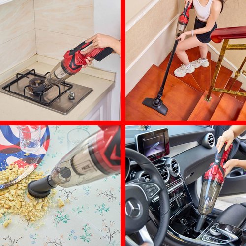 PMLYQ Cordless Vacuum Cleaner for Milwaukee M18 Battery,Wireless Handheld Power Vacuum Cleaner for Home, Boat, Workshop, Car, Pet Hair, Furniture(Tool Only No Battery)