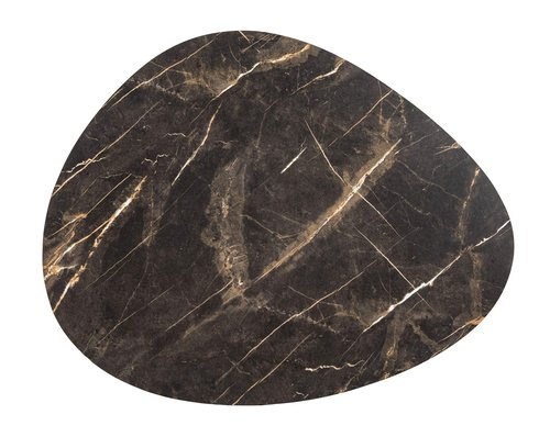 Safavieh Home Brooks Modern Faux Grey Sandstone and Black Side Table