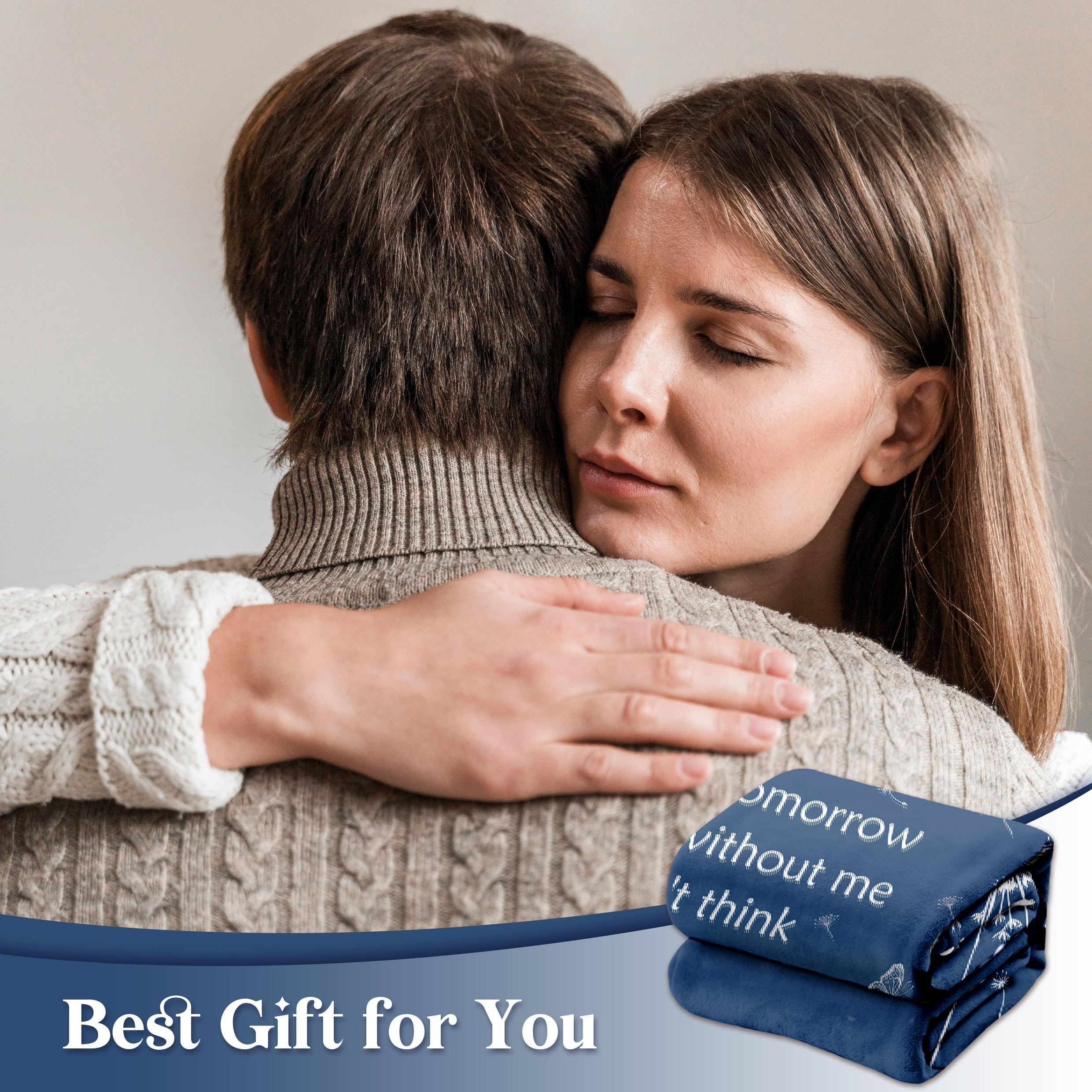 Glydein Sympathy Gifts for Loss of Loved One, Soft Flannel Memorial Blanket, Bereavement Gift Idea, Grief Sorry for Your Loss for Mom Dad Grandma Grandpa Sister - 50‘’ X 60‘’