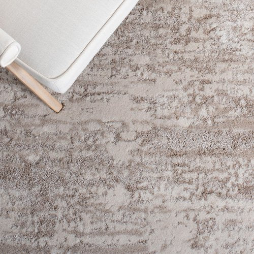 SAFAVIEH Century Collection Accent Rug - 2'7" x 5', Ivory & Beige, Modern Abstract Design, Non-Shedding & Easy Care, Ideal for High Traffic Areas in Entryway, Living Room, Bedroom (CTY350B)