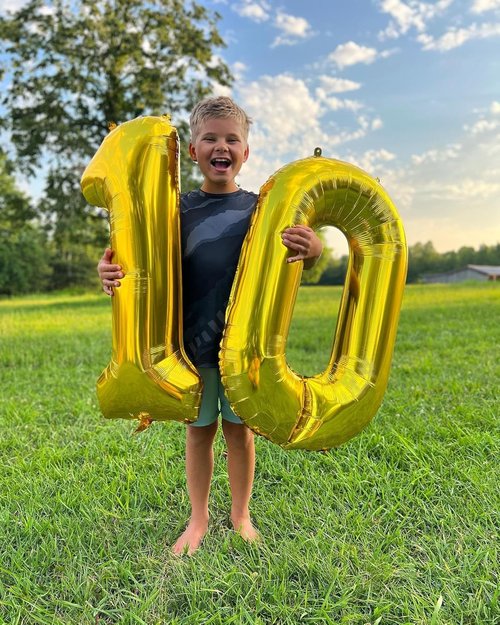 Gold Number 11 Balloon - 40 Inch Giant Foil Balloon for 11th Birthday Party Decorations