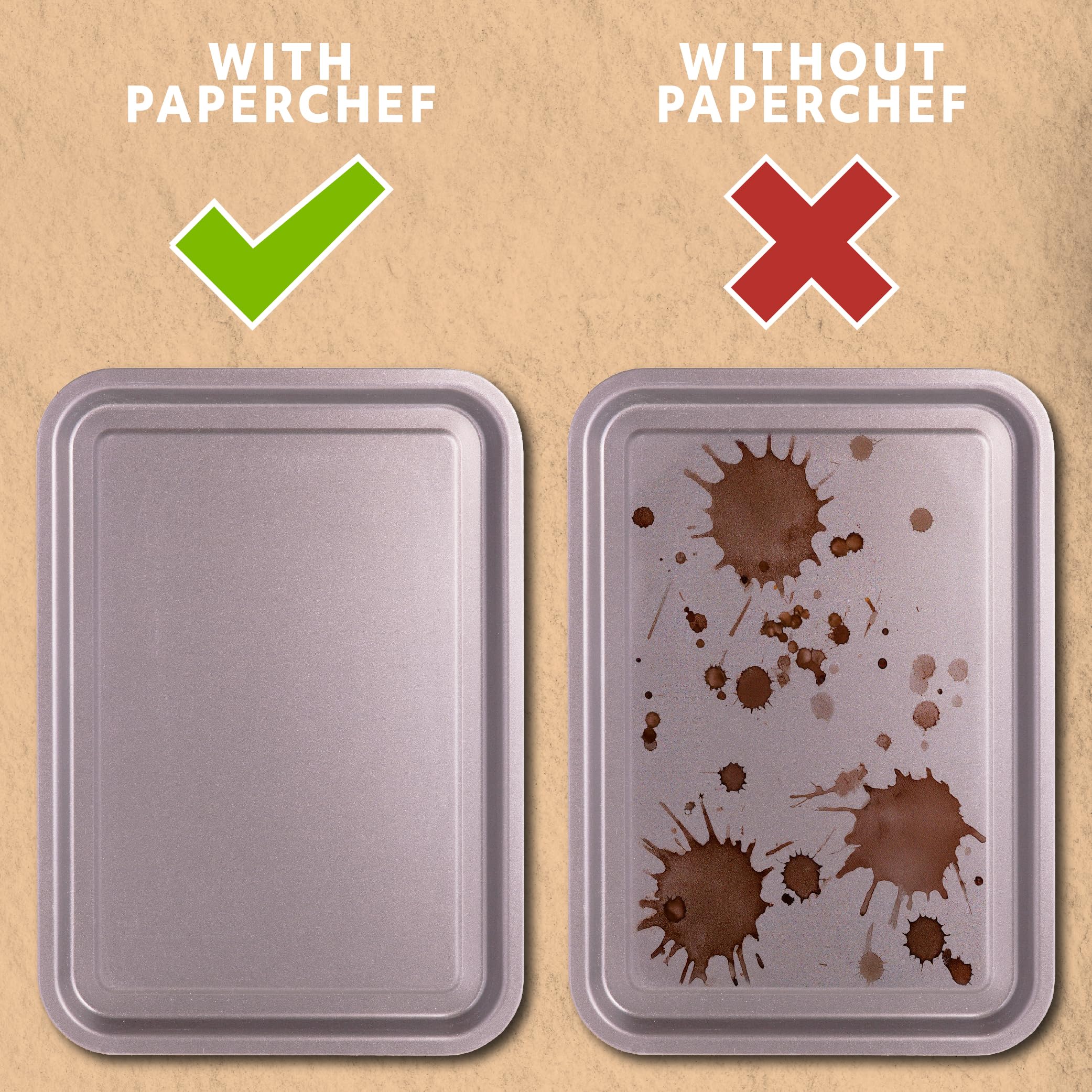 PaperChef Mini Parchment Baking Cups Nonstick Release 90 Count 4 Pack