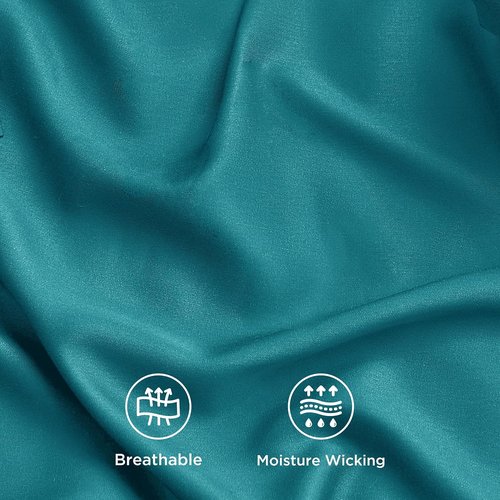 Bedsure Cooling Bed Sheets - Rayon from Bamboo, Breathable & Soft | Full Size, Deep Pocket Up to 16 Inches, Turquoise
