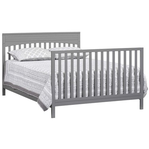 Oxford Baby Harper Full Bed Conversion Kit for 4-in-1 Convertible Crib, Dove Gray, GreenGuard Gold Certified