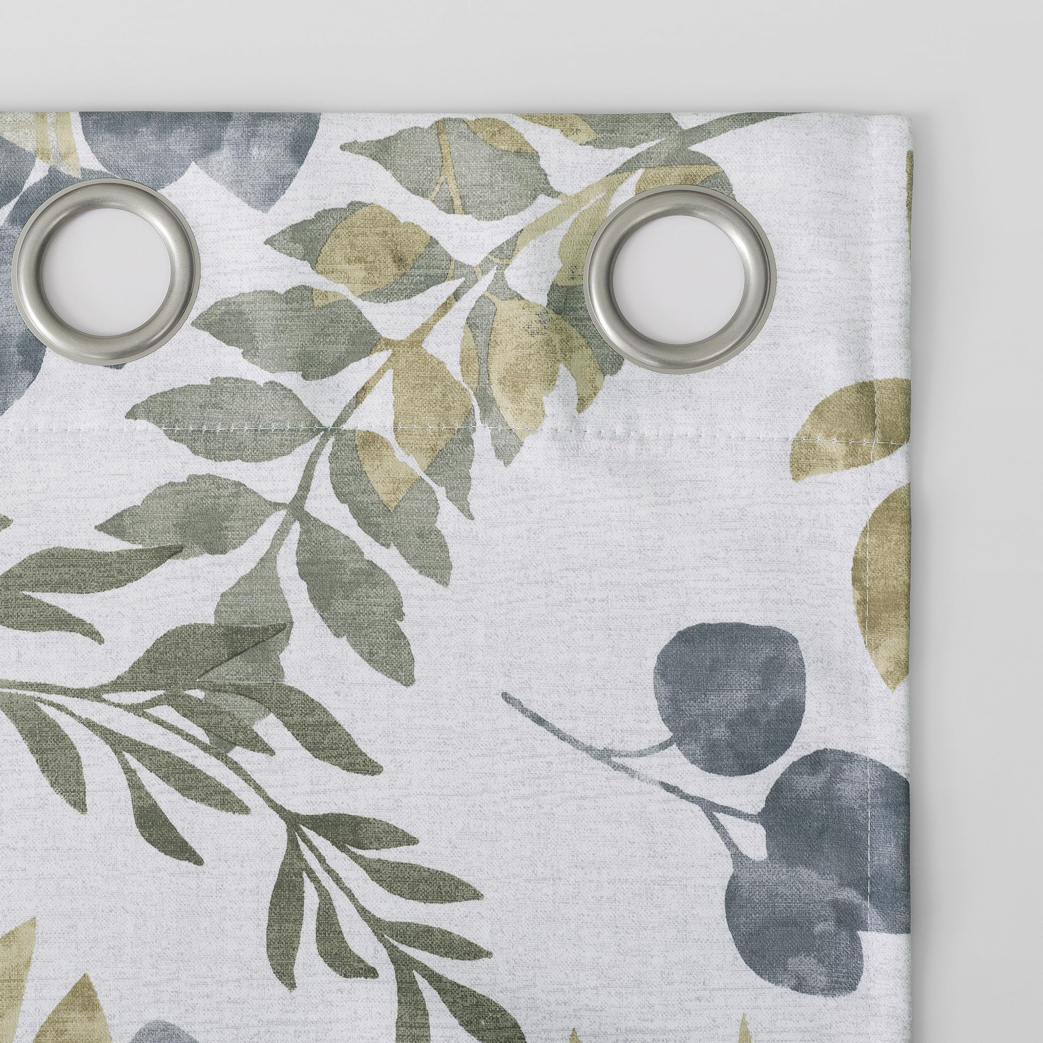 Sun Zero Remi Floral Leaf Print Blackout Grommet Curtain Panel, 40" x 63", Multi